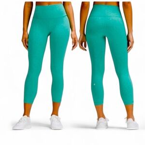 Lululemon Wunder Train High Rise 25” Leggings Size 2 Maldives Green LW5CQDS NWOT